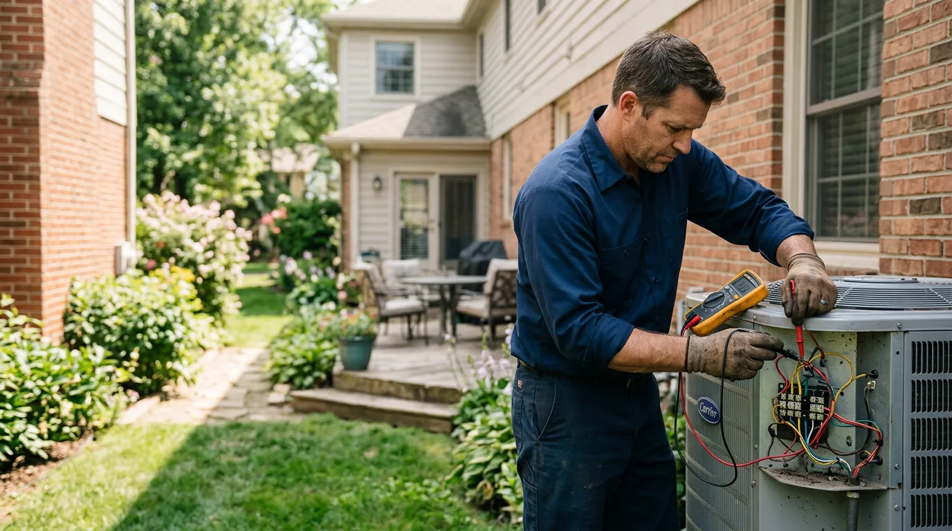 HVAC technician working near Verona, VA